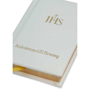 Steinbrener Gebetbuch klein wei IHS - Firmung mit Goldschnitt 9 x 6,5 cm