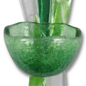 Weihwasserkessel Glas grn modern 15 x 6 x 6 cm
