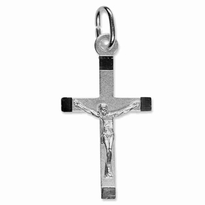 Silber-Kreuz Anhnger Kruzifix 3 cm mit Dschen