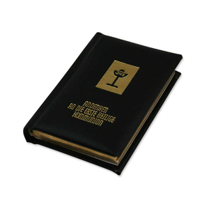 Steinbrener Gebetbuch schwarz Kelch - Kommunion mit Goldschnitt klein 9 x 6,5 cm