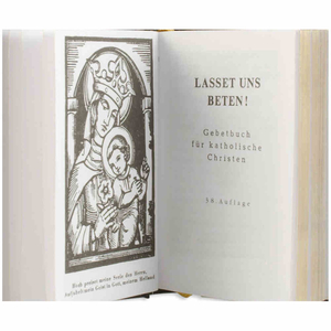 Steinbrener Gebetbuch klein weiß Kelch Kommunion ohne Goldschnitt ca. 9 x 6,5 cm