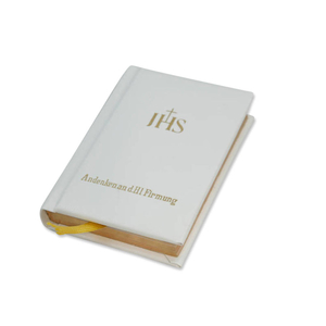 Steinbrener Gebetbuch klein weiß IHS - Firmung mit Goldschnitt 9 x 6,5 cm