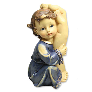 Beschützender Hand  - Junge blau 11 cm
