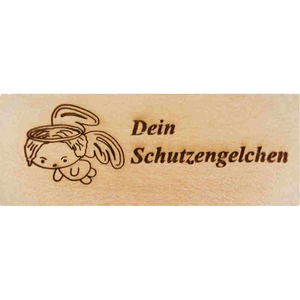 Handschmeichler - Dein Schutzengelchen - Holz natur 6,3 x 4 cm