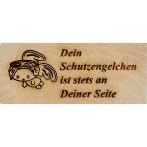 Handschmeichler Holz Dein Schutzengel beschützt Dich 6,3 x 4 cm