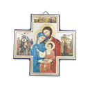Ikonenkreuz Heilige Familie bedruckt auf Holzplatte 15 x...