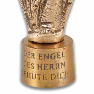Schutzengel Engel Figur Bronze - Der Engel des Herrn behüte Dich 8 cm