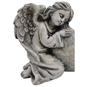 Engel mit Herz Wir vermissen Euch Kunststein wetterfest 12 x 8 x 10,5 cm