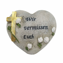 Herz mit Inschrift Wir vermissen Euch Grabschmuck...