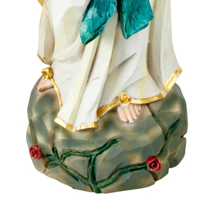 Madonna Lourdes Statue bunt Kunststein 40 cm