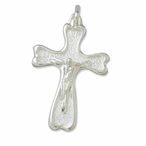 Silber-Kreuz Anhänger Kruzifix 2,8 cm mit Döschen