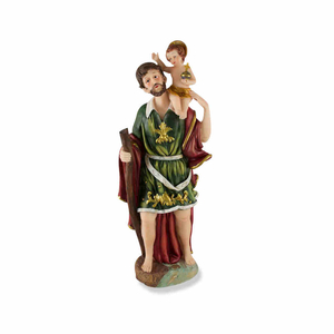 Heiliger Christophorus mit Jesuskind - Schutzpatron Polyresin 30 cm